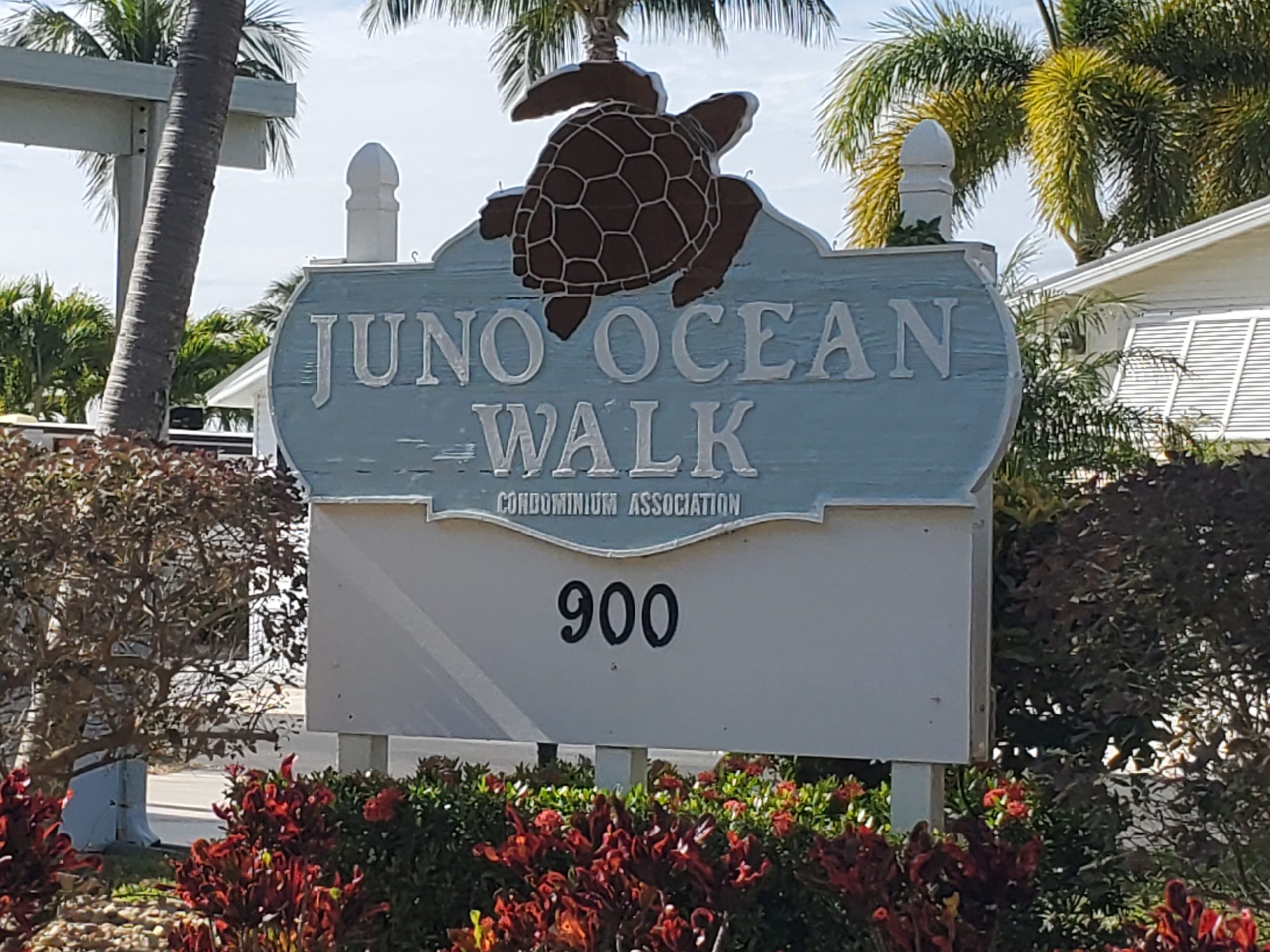 Juno Ocean Walk Sign