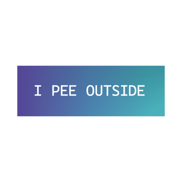 PrintMavericks_Bumper_Stickers_Designs_I_Pee_Outside